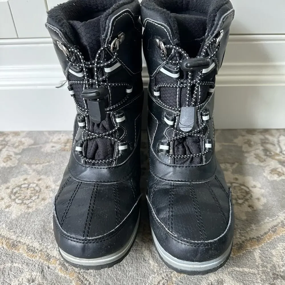 Totes Unisex Boots, Black, Youth Size 3